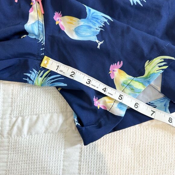 Chubbies Swim Trunks Men's XXL Blue Rooster The Fowl Play Shorts NO LINER - Picture 10 of 10
